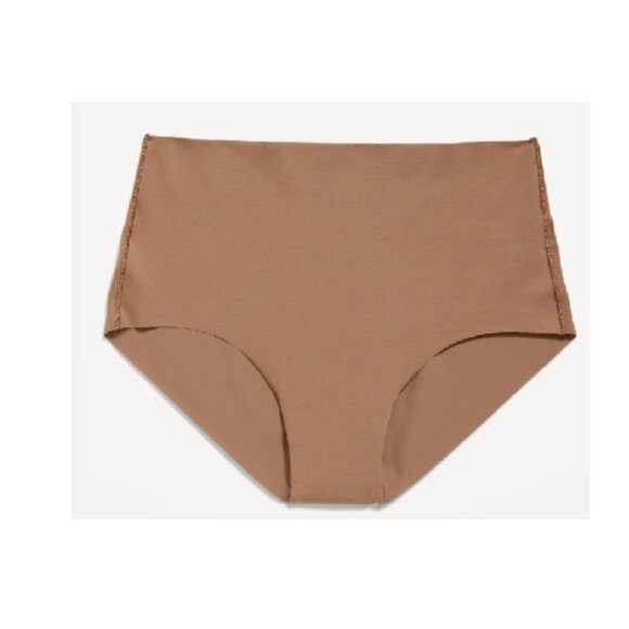 Lot of 4 No-show high waist brief underwear (2 barely pink, 2x coco) - Picture 3 of 4